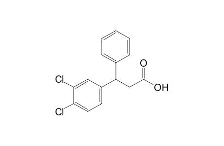 (+/-)-3-(3,4-dichlorophenyl)-3-phenylpropionic acid