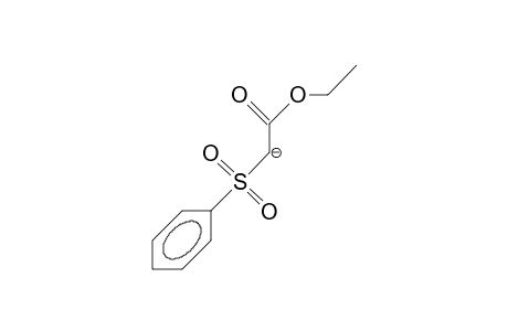 (Phenylsulfonyl)-acetic acid, ethyl ester anion