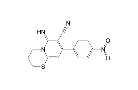 6-Azanylidene-8-(4-nitrophenyl)-3,4-dihydro-2H-pyrido[2,1-b][1,3]thiazine-7-carbonitrile