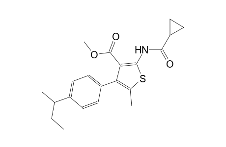 methyl 4-(4-sec-butylphenyl)-2-[(cyclopropylcarbonyl)amino]-5-methyl-3-thiophenecarboxylate