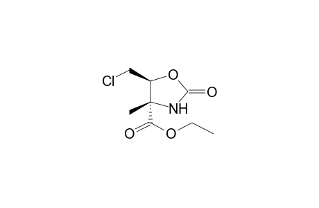 (4R,5R)-4-METHYL-5-CHLOROMETHYL-4-ETHOXYCARBONYL-2-OXAZOLIDINONE