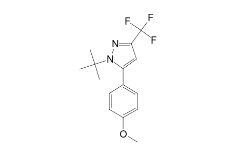 1-(1,1-DIMETHYLETHYL)-5-(4-METHOXYPHENYL)-3-TRIFLUOROMETHYL-1H-PYRAZOLE