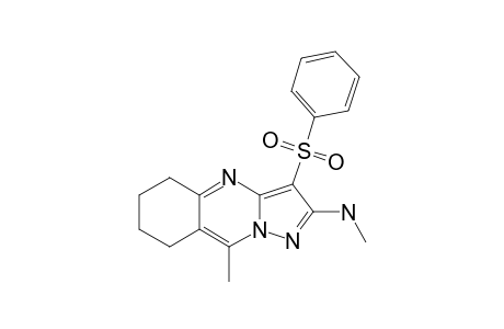 N,9-DIMETHYL-3-(PHENYLSULFONYL)-5,6,7,8-TETRAHYDROPYRAZOLO-[5.1-B]-QUINAZOLIN-2-AMINE