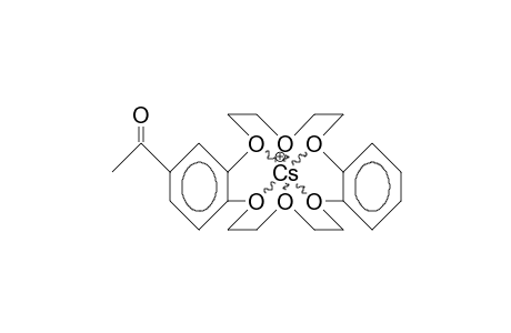 4'-Acetyl-dibenzo-18-crown-6/cesium cation complex
