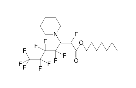 HEPTYL 3-PIPERIDINOPERFLUOROHEPT-2(Z)-ENOATE