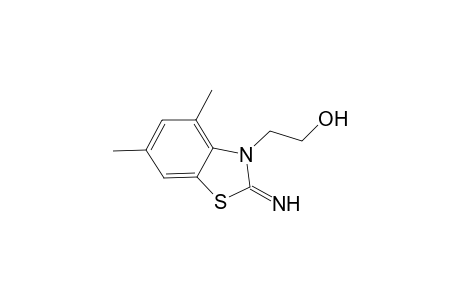 2-(2-Imino-4,6-dimethyl-1,3-benzothiazol-3(2H)-yl)ethanol