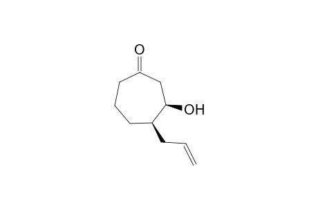 (3R*,4R*)-4-Allyl-3-hydroxy-1-cycloheptanone
