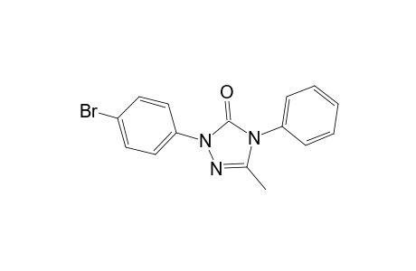 .delta.2-1,2,4-Triazolin-5-one, 1-(p-bromophenyl)-3-methyl-4-phenyl-