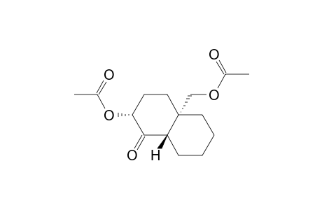 trans-(2.alpha.,4a.alpha.)-octahydro-2-acetoxy-4a-(acetoxymethyl)-1(2H)-naphtalenone
