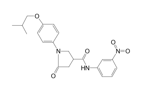 1-(4-Isobutoxy-phenyl)-5-oxo-pyrrolidine-3-carboxylic acid (3-nitro-phenyl)-amide