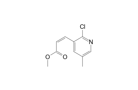 Methyl (Z)-3-(2-chloro-5-methyl-3-pyridyl)-2-propenoate