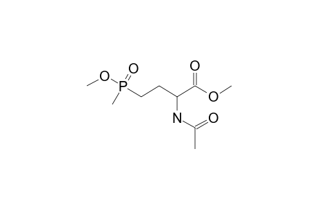 METHYL-4-(METHOXY)-(METHYL)-PHOSPHINOYL-2-ACETAMIDOCUTYARTE;HOE-64706