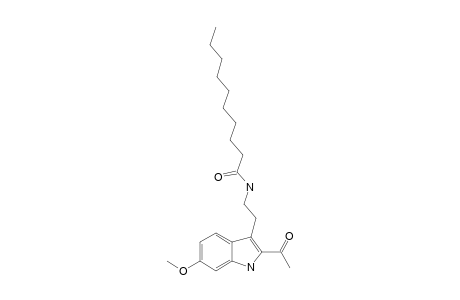 2-ACETYL-3-(2-DECANOYLAMIDOETHYL)-7-METHOXYINDOLE