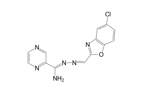 2-Pyrazinecarbox-N1-(5-chloro-2-benzoxazolylmethylene)amidrazone