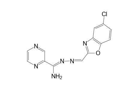 2-Pyrazinecarbox-N1-(5-chloro-2-benzoxazolylmethylene)amidrazone