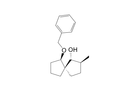 (+-)-(1RS,2SR,5SR,6RS)-6-Benzyloxy-2-methyl-spiro[4.4]nonan-1-ol