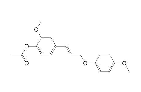 phenol, 2-methoxy-4-[3-(4-methoxyphenoxy)-1-propenyl]-, acetate, (E)-