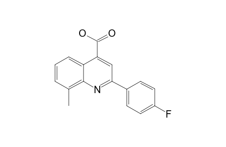 2-[p-Fluorophenyl]-8-methylcinchoninic acid