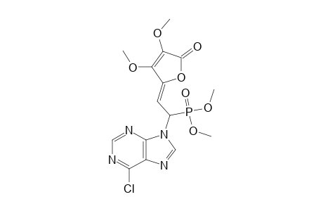 (Z)-4-[2-DIMETHYLPHOSPHONO-2-(6-CHLOROPURIN-9-YL)-ETHYLIDENE]-2,3-DIMETHOXY-DELTA(ALPHA,BETA)-BUTENOLIDE