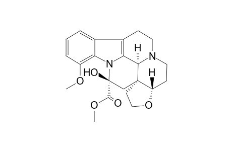 Methyl (+-)-17.alpha.,21-Epoxy-14,15-dihydro-14.beta.-hydroxy-12-methoxy-3.alpha.,16.alpha.,-eburnamenine-14.alpha.-carboxtylate [(+-)-Cuanzine]