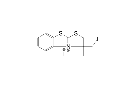 thiazolo[2,3-b]benzothiazolium, 2,3-dihydro-3-(iodomethyl)-3-methyl-,iodide