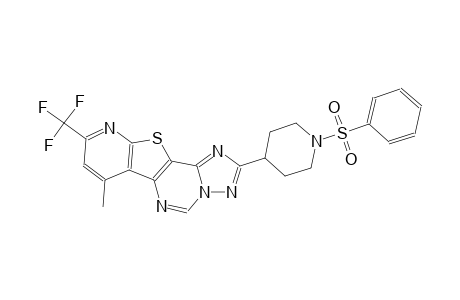7-methyl-2-[1-(phenylsulfonyl)-4-piperidinyl]-9-(trifluoromethyl)pyrido[3',2':4,5]thieno[2,3-e][1,2,4]triazolo[1,5-c]pyrimidine