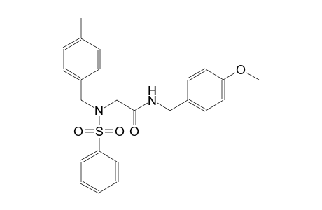 N-(4-methoxybenzyl)-2-[(4-methylbenzyl)(phenylsulfonyl)amino]acetamide