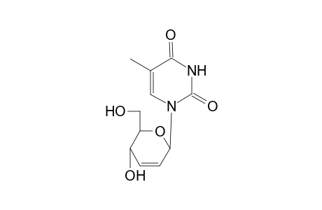 1-(3-hydroxy-2-methylol-3,6-dihydro-2H-pyran-6-yl)-5-methyl-pyrimidine-2,4-quinone