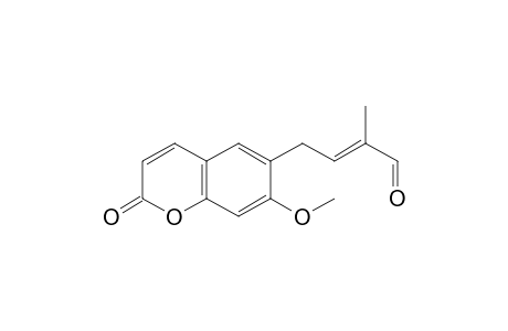 6-[(E)-3'-Formylbut-2'-enyl]-7-methoxycoumarin