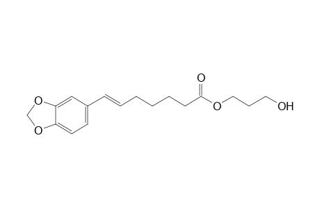 (E)-7-(1,3-benzodioxol-5-yl)-6-heptenoic acid 3-hydroxypropyl ester