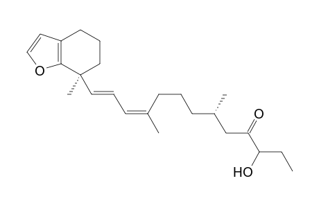 (6S,10Z,12E)-3-hydroxy-6,10-dimethyl-13-[(7S)-7-methyl-5,6-dihydro-4H-benzofuran-7-yl]trideca-10,12-dien-4-one