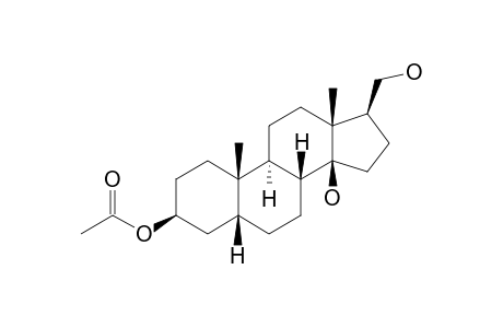 3b-Acetoxy-14b,20-dihydroxy-21-nor-5b-pregnane