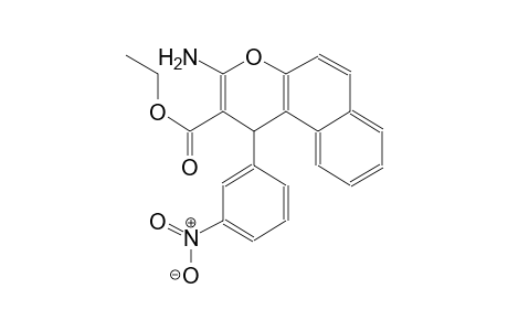 ethyl 3-amino-1-(3-nitrophenyl)-1H-benzo[f]chromene-2-carboxylate