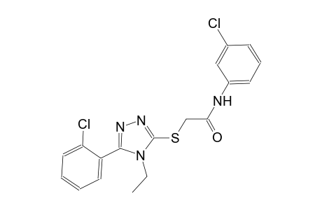 N-(3-chlorophenyl)-2-{[5-(2-chlorophenyl)-4-ethyl-4H-1,2,4-triazol-3-yl]sulfanyl}acetamide
