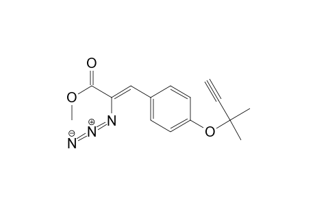 2-Propenoic acid, 2-azido-3-[4-[(1,1-dimethyl-2-propynyl)oxy]phenyl]-, methyl ester
