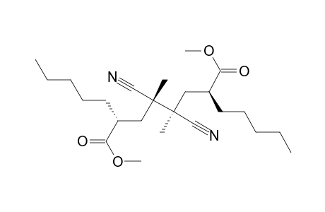 Octanedioic acid, 4,5-dicyano-4,5-dimethyl-2,7-dipentyl-, dimethyl ester, (2R*,4S*,5R*,7S*)-