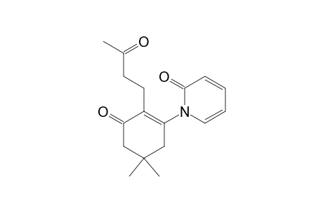 2(1H)-Pyridinone, 1-[5,5-dimethyl-3-oxo-2-(3-oxobutyl)-1-cyclohexen-1-yl]-