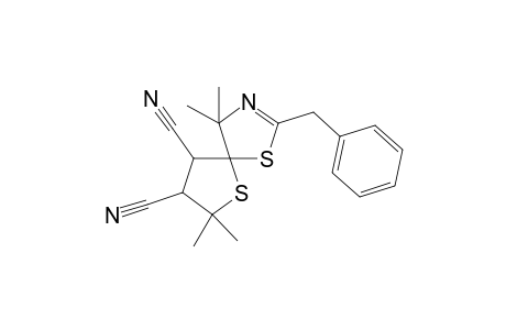 2-Benzyl-4,4,7,7-tetramethyl-1,6-dithia-3-azaspiro[4.4]oct-2-ene-8,9-dicarbonitrile