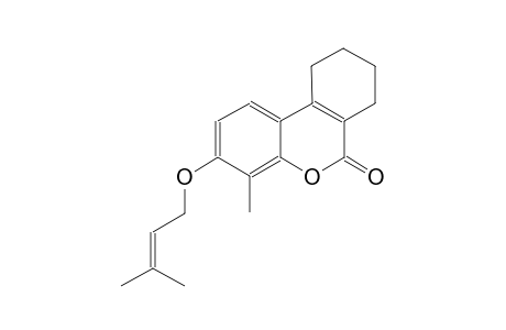 4-methyl-3-[(3-methyl-2-butenyl)oxy]-7,8,9,10-tetrahydro-6H-benzo[c]chromen-6-one