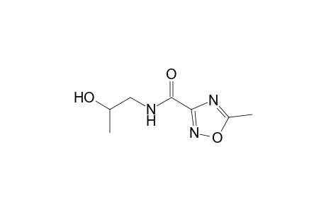 1,2,4-Oxadiazole-3-carboxamide, N-(2-hydroxypropyl)-5-methyl-