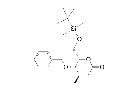 (4R,5S,6S)-5-(Benzyloxy)-6-[[(tert-butyldimethyldimethylsilyl)oxy]methyl]-4-methyltetrahydro-2-pyranone