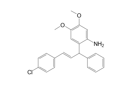 (E)-2-[3-(4-Chlorophenyl)-1-phenylallyl]-4,5-dimethoxyaniline