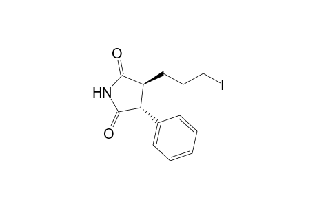 (+-)-(2R*,3S*)-2-Phenyl-3-(3"-iodopropyl)succinimide