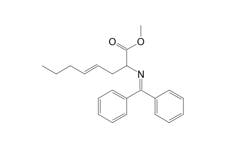 Methyl (E)-2-(N-benzhydrylideneamino)oct-4-enoate