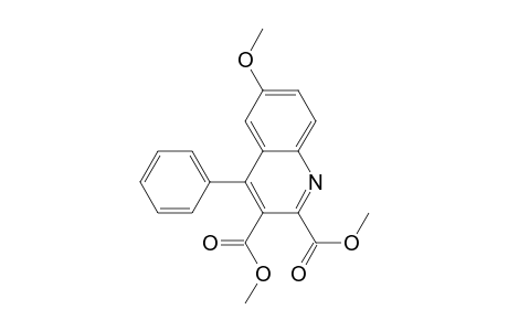 2,3-Quinolinedicarboxylic acid, 6-methoxy-4-phenyl-, dimethyl ester