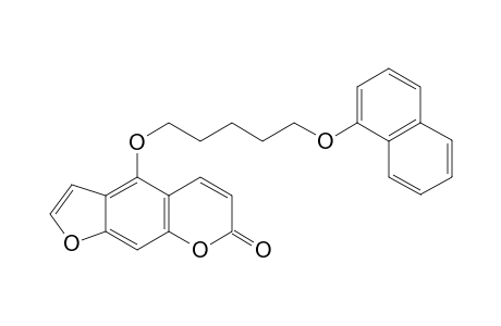 4-[5-(1-Naphthyloxy)pentoxy]-7H-furo[3,2-g][1]benzopyran-7-one