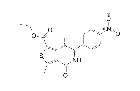 ethyl 5-methyl-2-(4-nitrophenyl)-4-oxo-1,2,3,4-tetrahydrothieno[3,4-d]pyrimidine-7-carboxylate