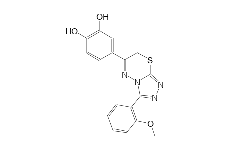 4-[3-(2-methoxyphenyl)-7H-[1,2,4]triazolo[3,4-b][1,3,4]thiadiazin-6-yl]-1,2-benzenediol