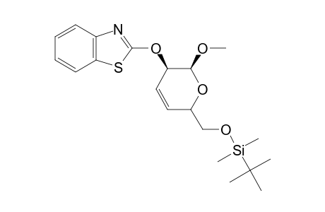 methyl 3,4-dideoxy-6-o-(tert-butyldimethylsilyl)-2-o-(2-benzothiazolyl)-.alpha.-d-erythro-hex-3-enopyranoside