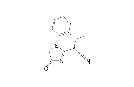 2-(4-Oxo-4,5-dihydrothiazol-2-yl)-3-phenylbut-2-enenitrile